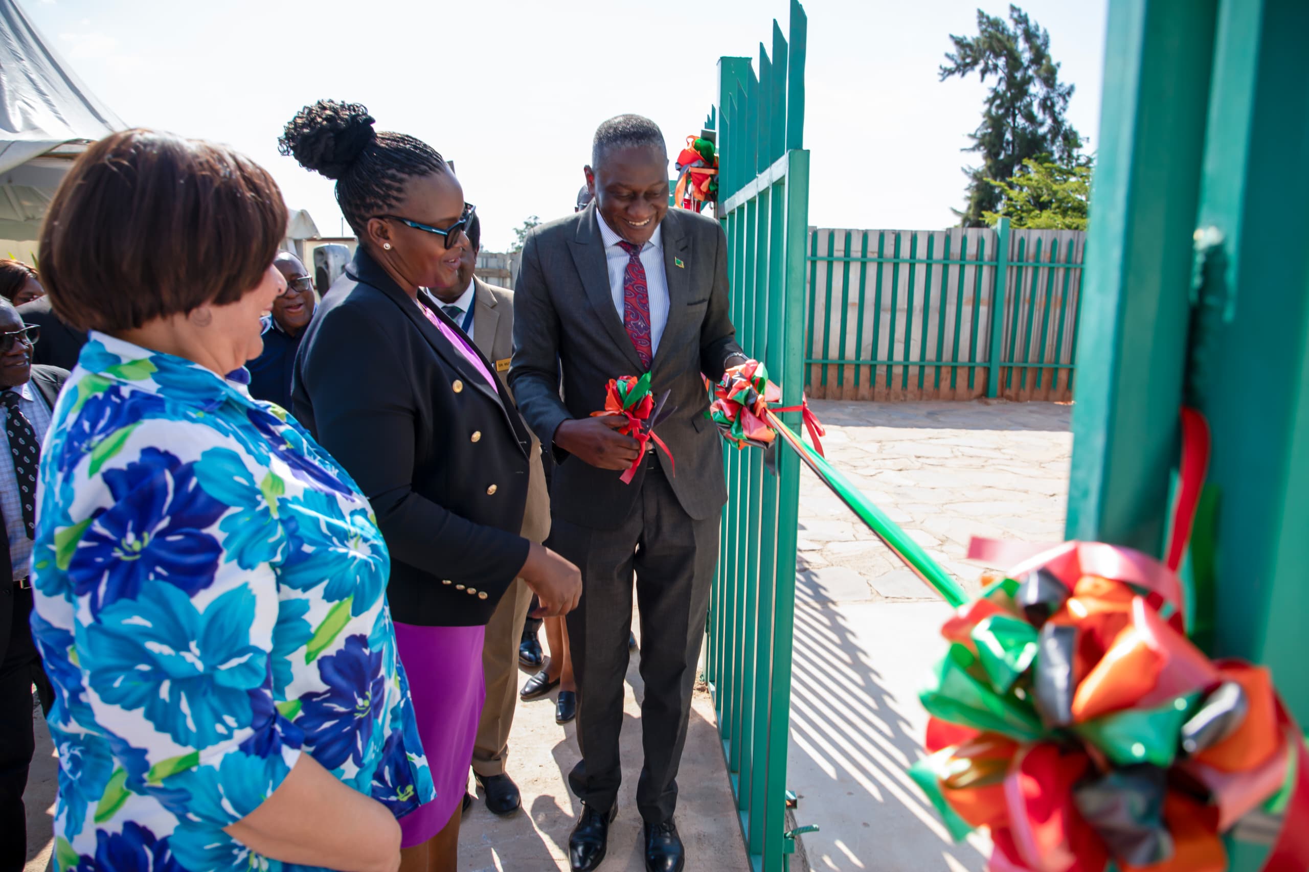 Dr.Lishimpi commissioning the oxygen plant